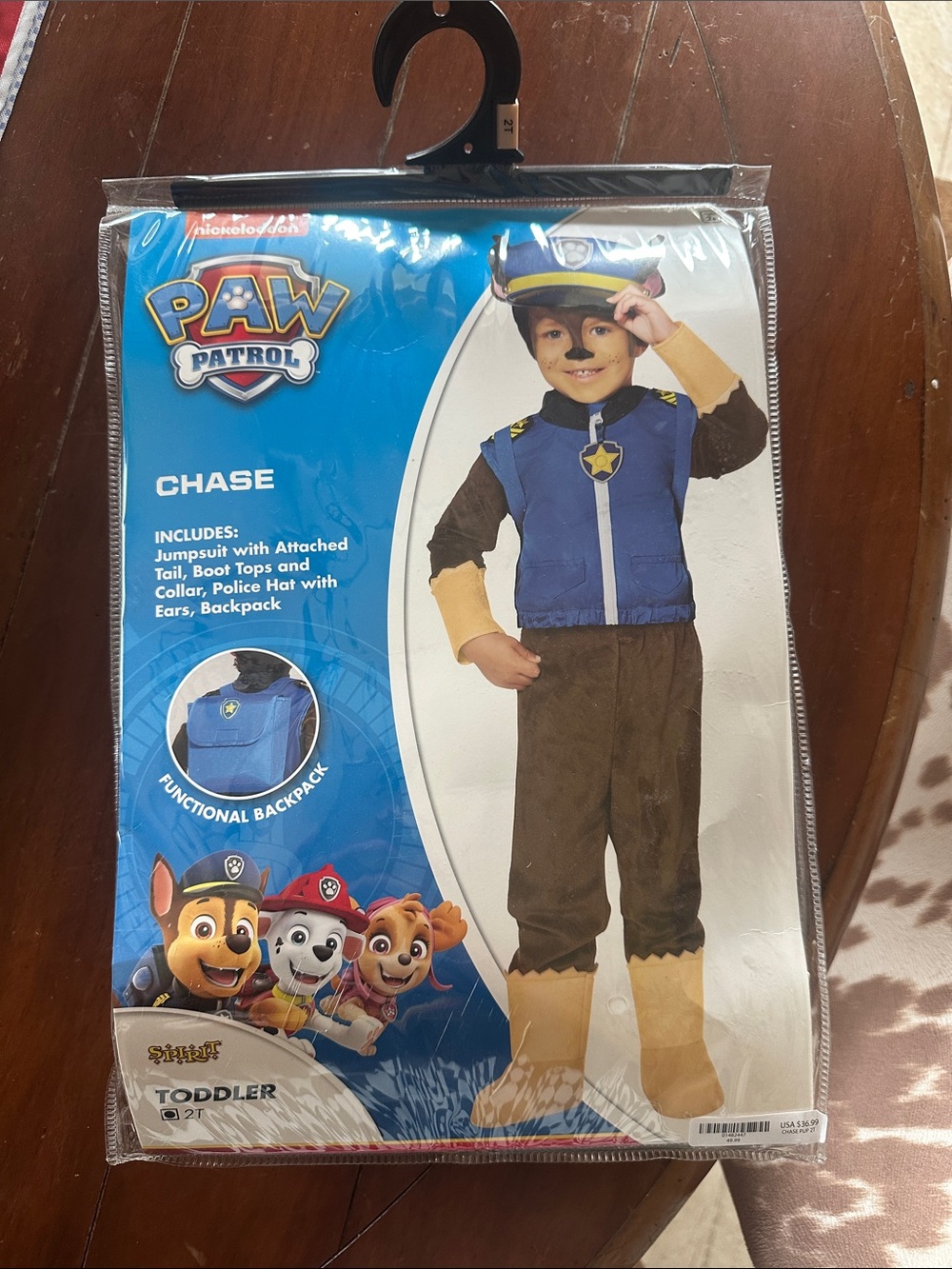 Paw Patrol Chase Costume in Blue and Brown